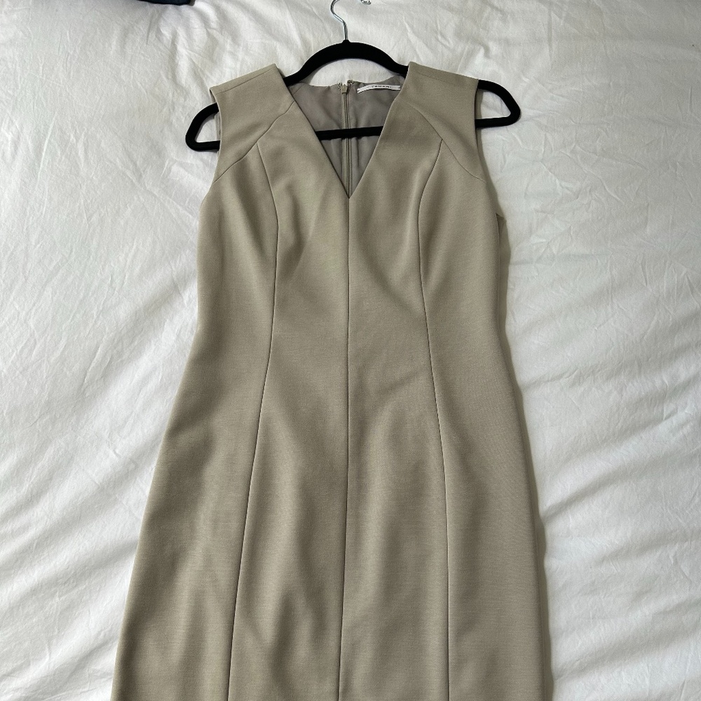 T Tahari Lined Paneled Dress